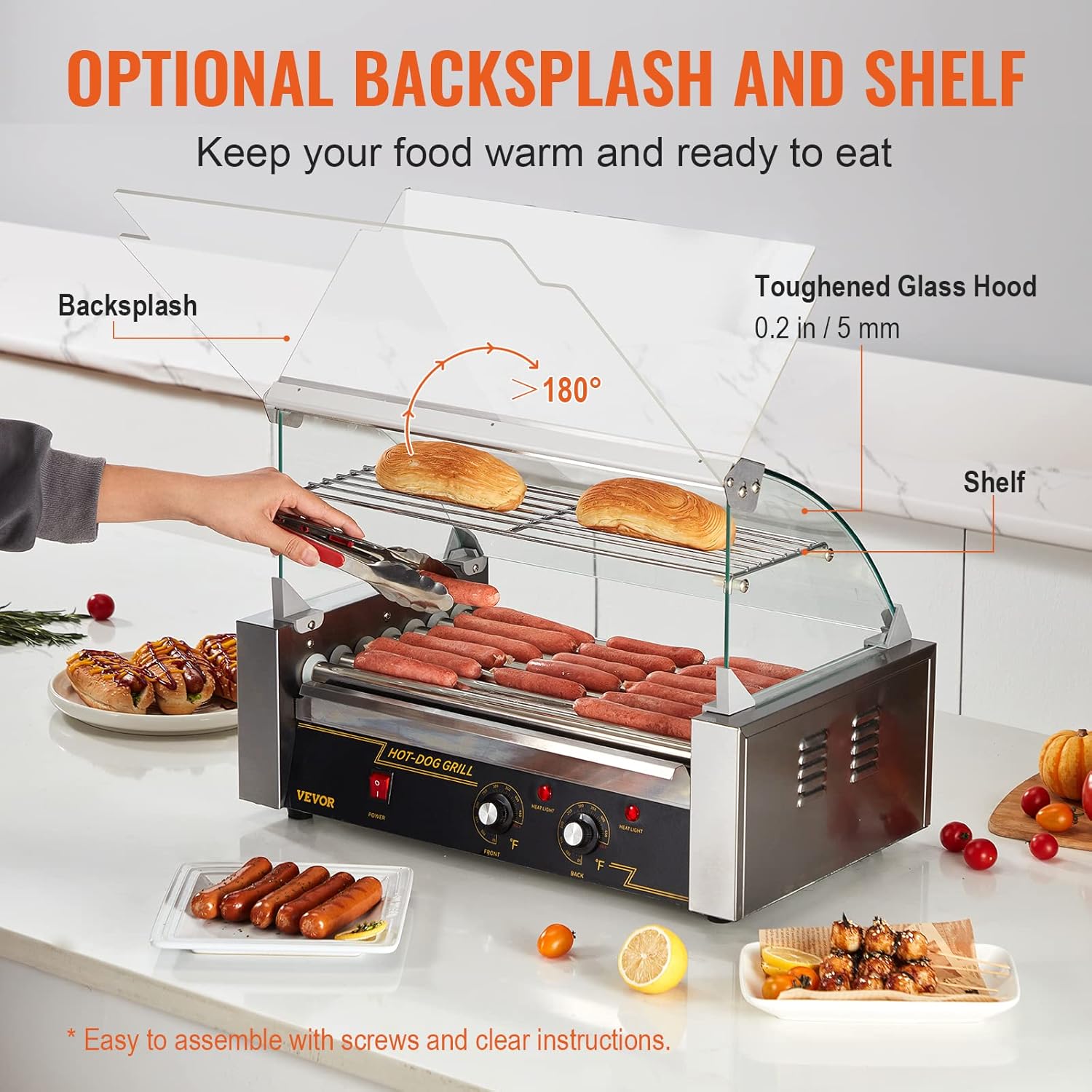 Edelstahl Hot Dog Grill