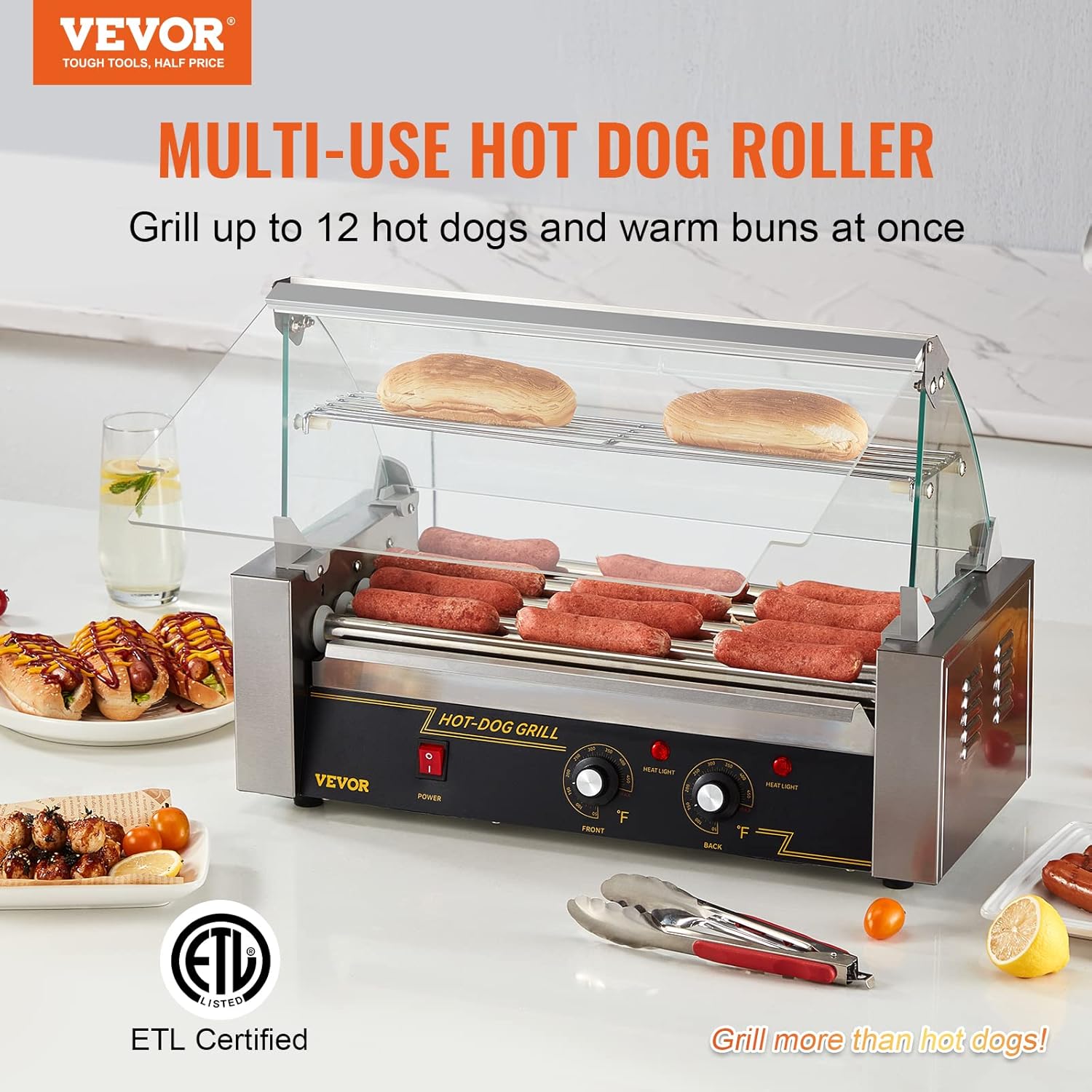 VEVOR Hotdog Roller